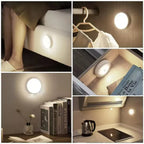 Motion Sensor Light for Home with USB Charging Wireless LED Night Light ( Pack of 2)